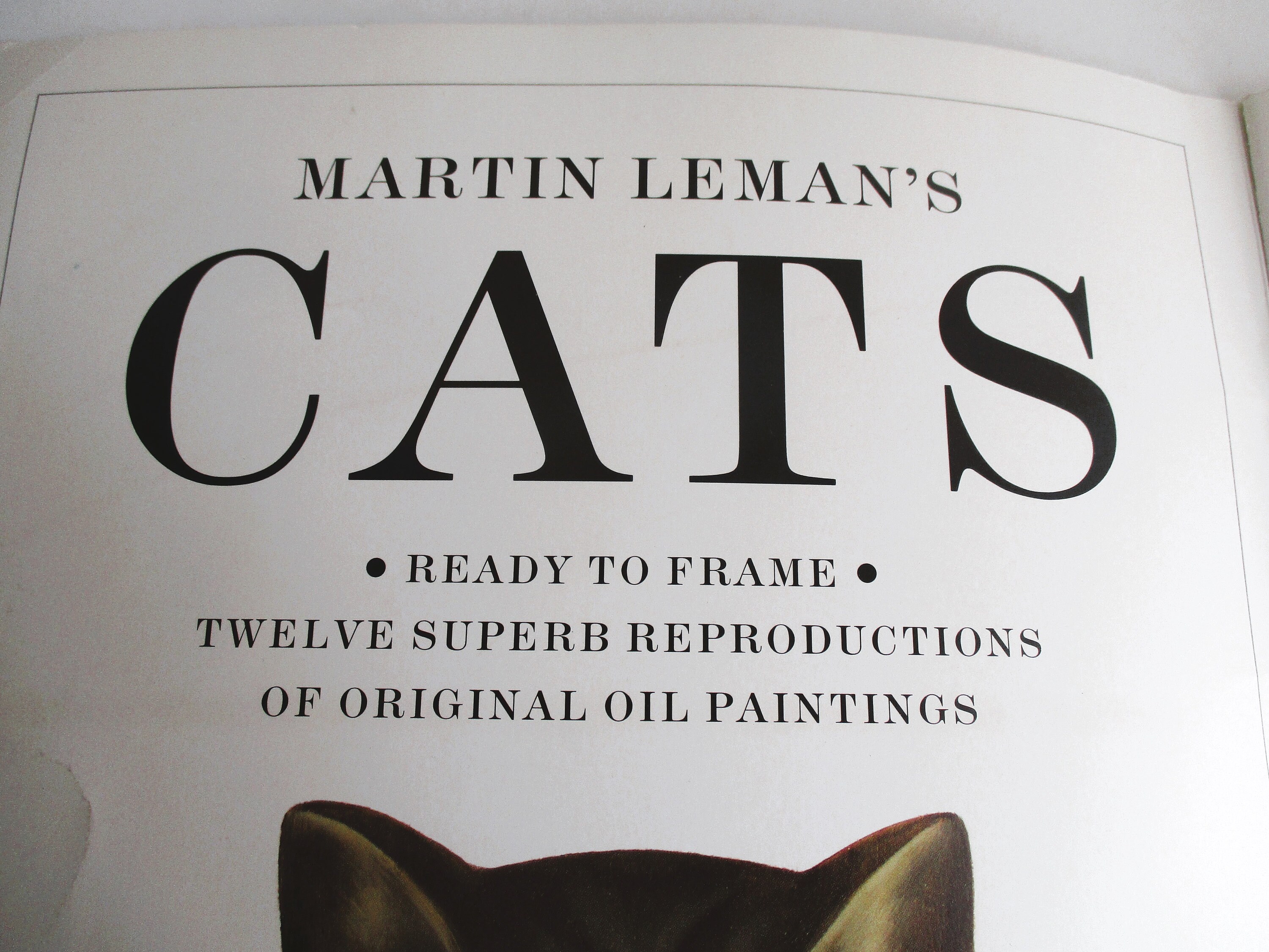 Vintage Martin Leman's Cats Ready to Frame Reproduction