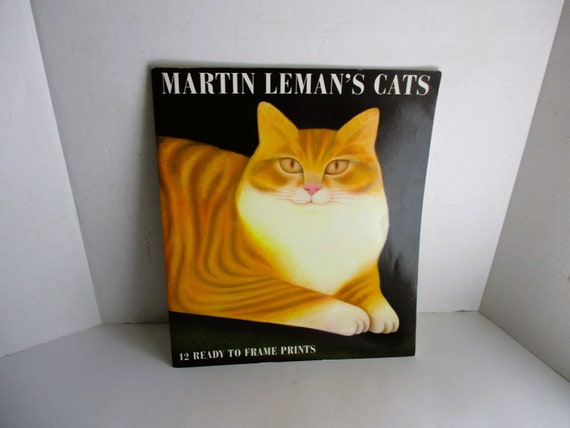 Vintage Martin Leman's Cats Reproduction Prints Ready to Frame - Etsy