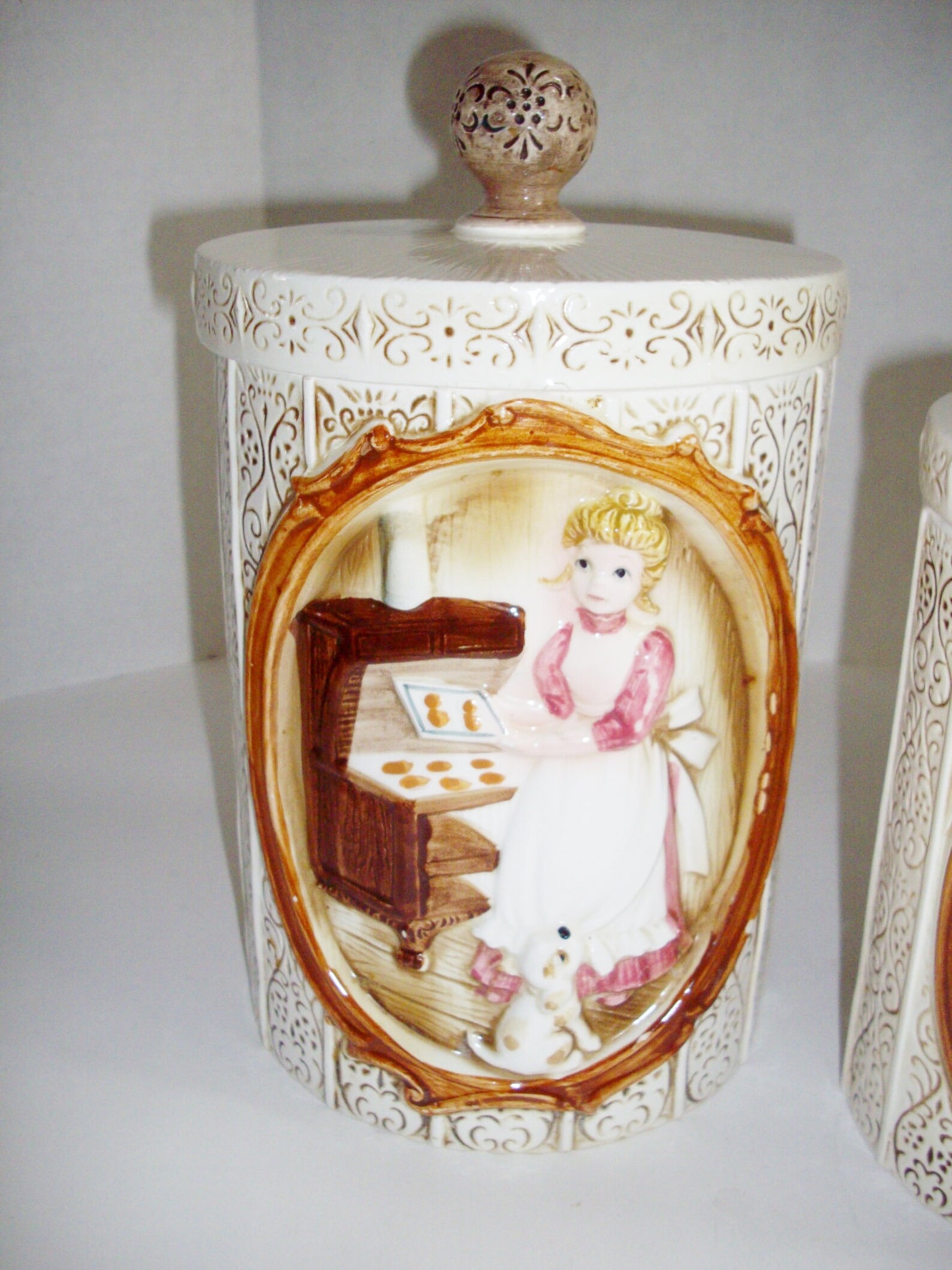 Vintage Canister Set Ceramic Sears Roebuck and Co. 1978 Etsy