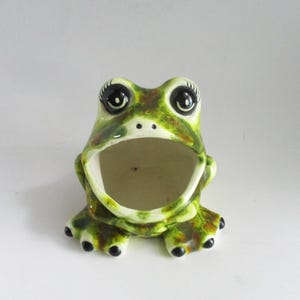 Vintage Frog Scrubby Holder Ceramic