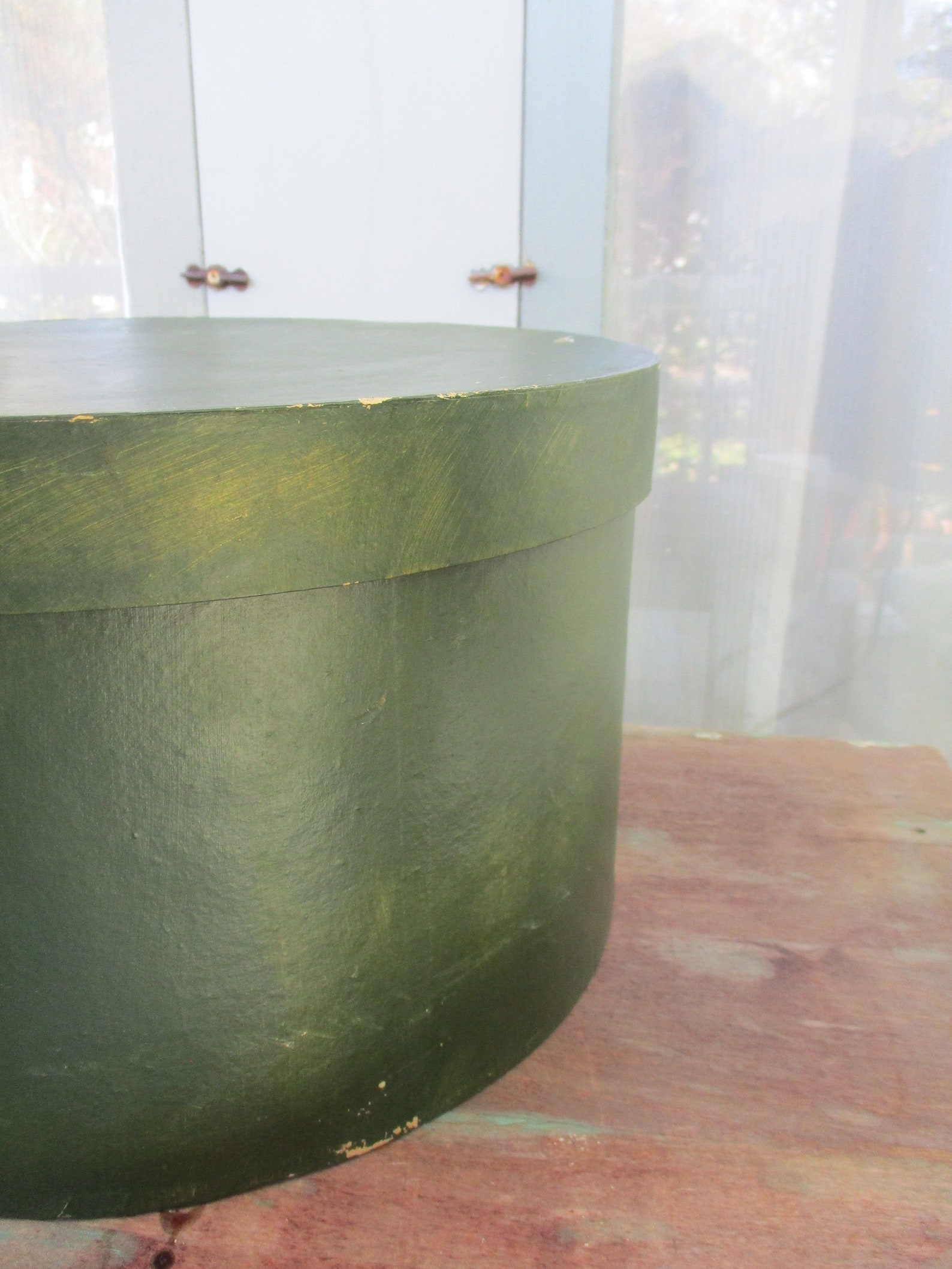 Vintage Nesting Boxes Set of 5 Cardboard Stacking Round Boxes Etsy