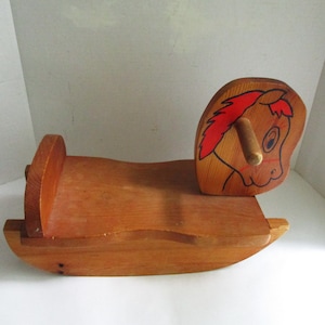 Vintage Toddler Rocking Horse Wood