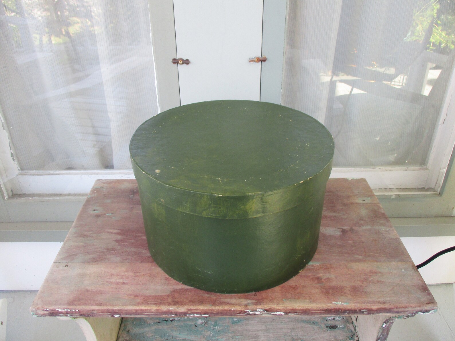 Vintage Nesting Boxes Set of 5 Cardboard Stacking Round Boxes Etsy