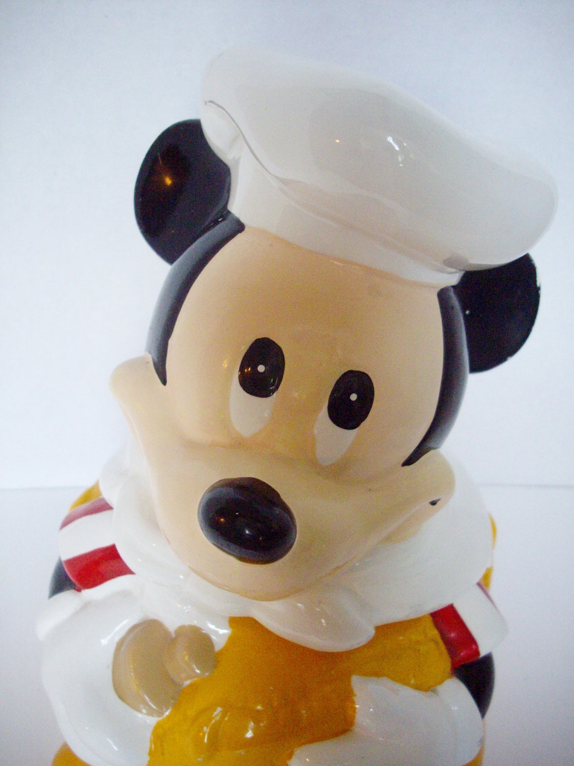 Vintage Mickey Mouse Cookie Jar Hoan Ltd Chef Mickey Flour Etsy