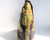 Vintage Santa Primitive Canvas Painted Santa Olde Ways 1986 Collectible Folk Art Santa
