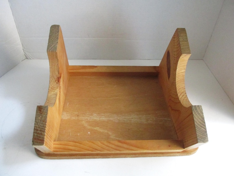 Vintage Slanted Wood Stool - Etsy