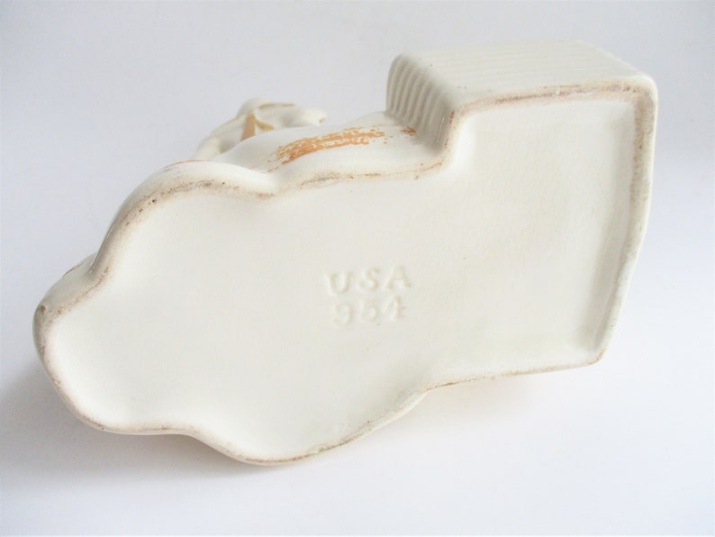 Vintage Planter Pottery Garden Girl Decorative Hull Pottery Etsy