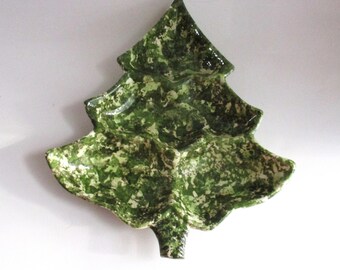 Vintage Christmas Tree Dish Candy Condiment