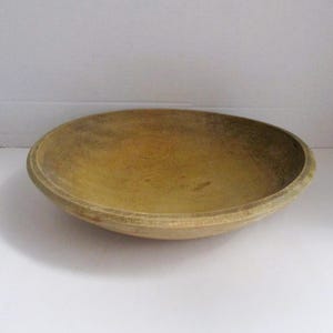 Vintage Wood Bowl Rustic Oval