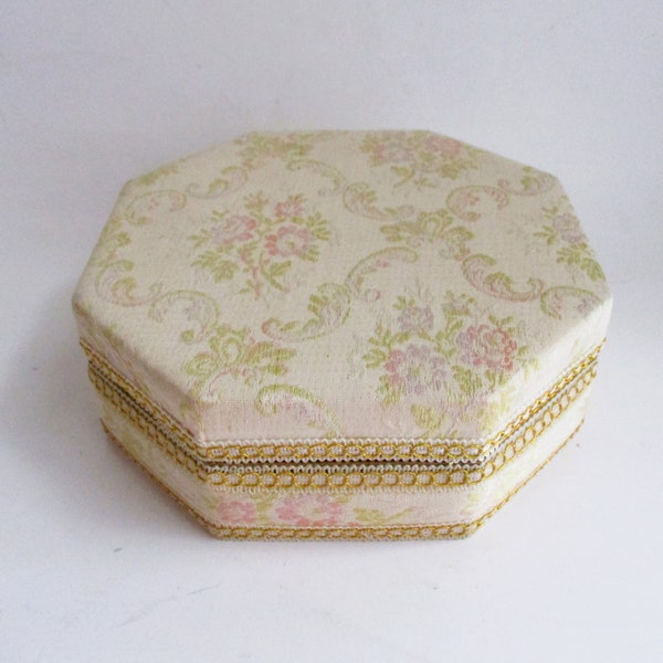 Vintage Schmid Tapestry Jewelry Music Box Lara's Theme