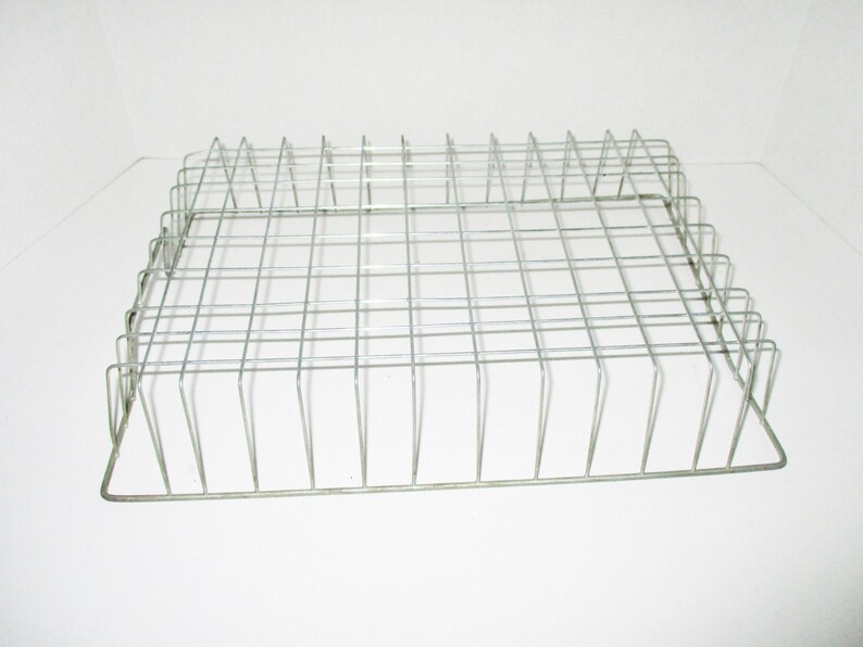 Vintage Wire Basket Desktop Paper File Metal Wire Storage Etsy