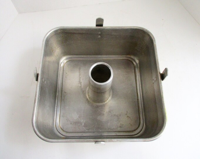 Vintage Square Angel Food Cake Pan RARE Mirro 5395M Aluminum Etsy