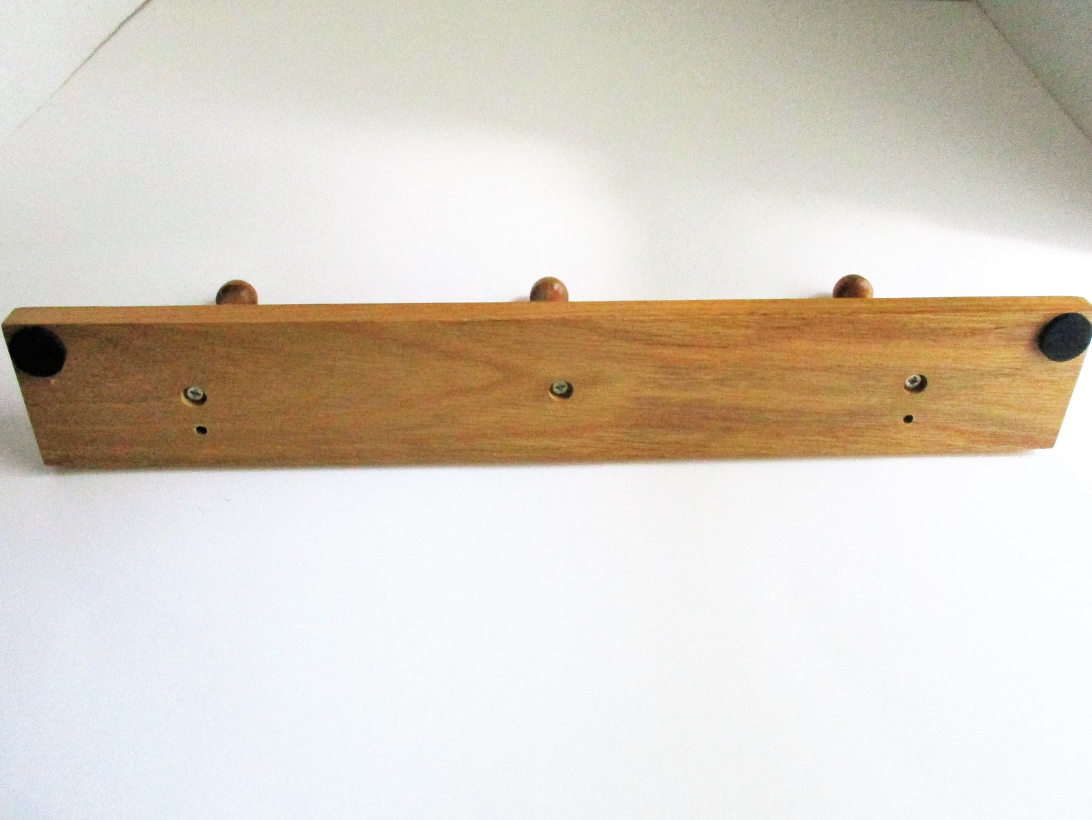Vintage Peg Rack Solid Wood 3 Peg Coat Rack Mug Rack Wall Etsy