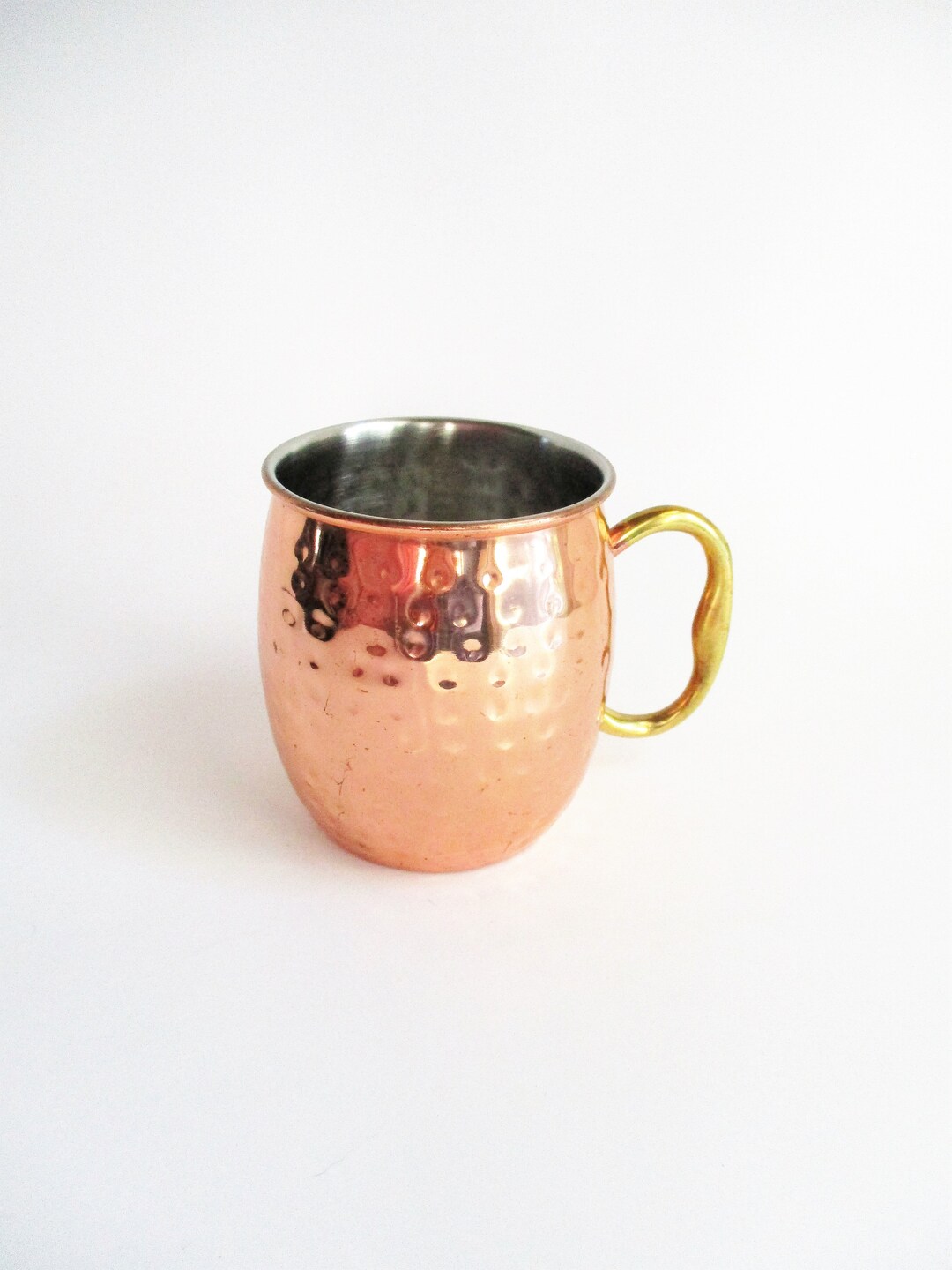 Vintage Godinger Hammered Copper Mug Moscow Mule Tin Lined Etsy