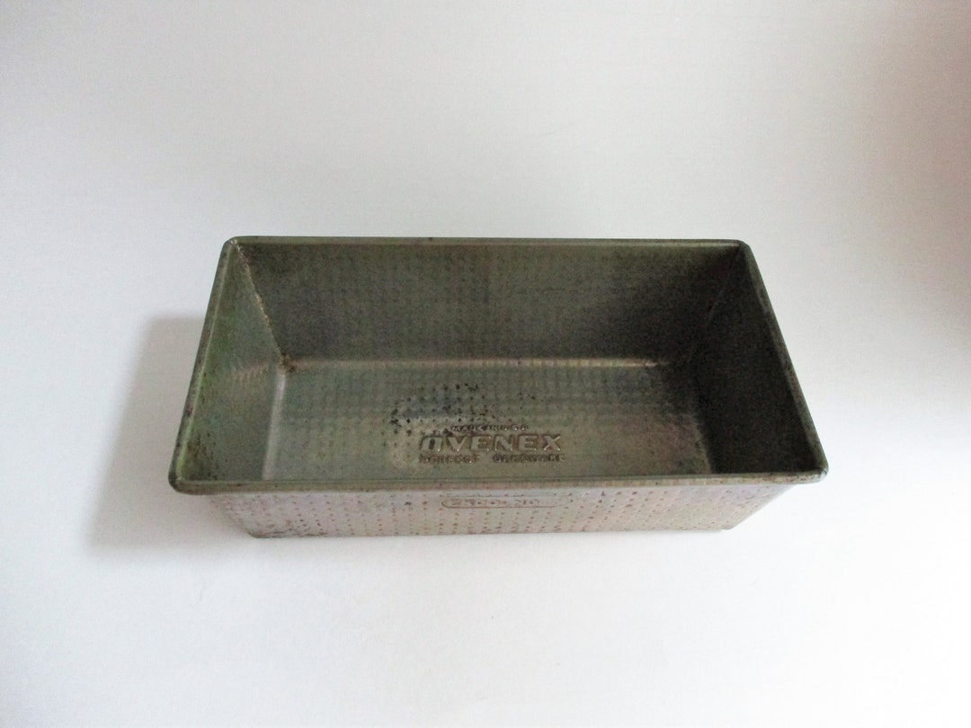 Vintage Ovenex Perfect Bakeware Ekco Baking Loaf Pan Aluminum Envelope