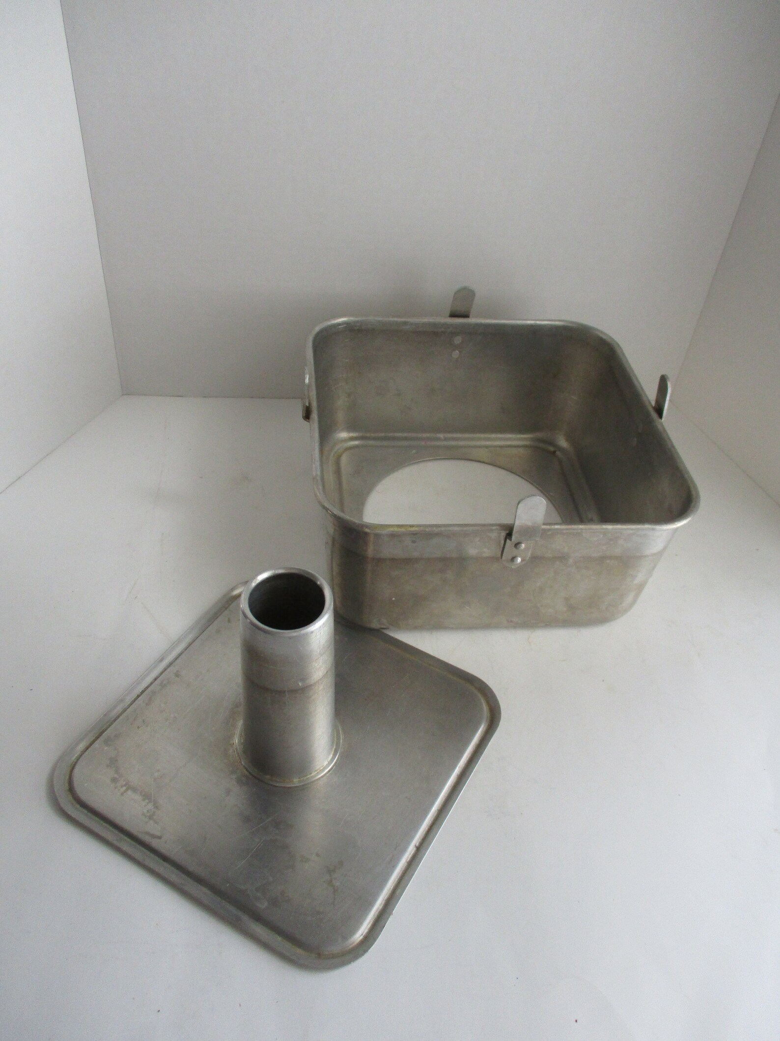 Vintage Square Angel Food Cake Pan RARE Mirro 5395M Aluminum Etsy
