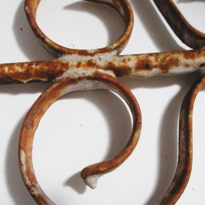 Vintage Cross Rusty Wrought Iron Metal Wall Art - Etsy