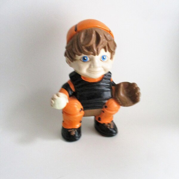 Jahrgang Baseball Figur Smiley Kinder Atlantik Form der 1970er Jahre Kinder Zimmer Mann Höhle Dekor