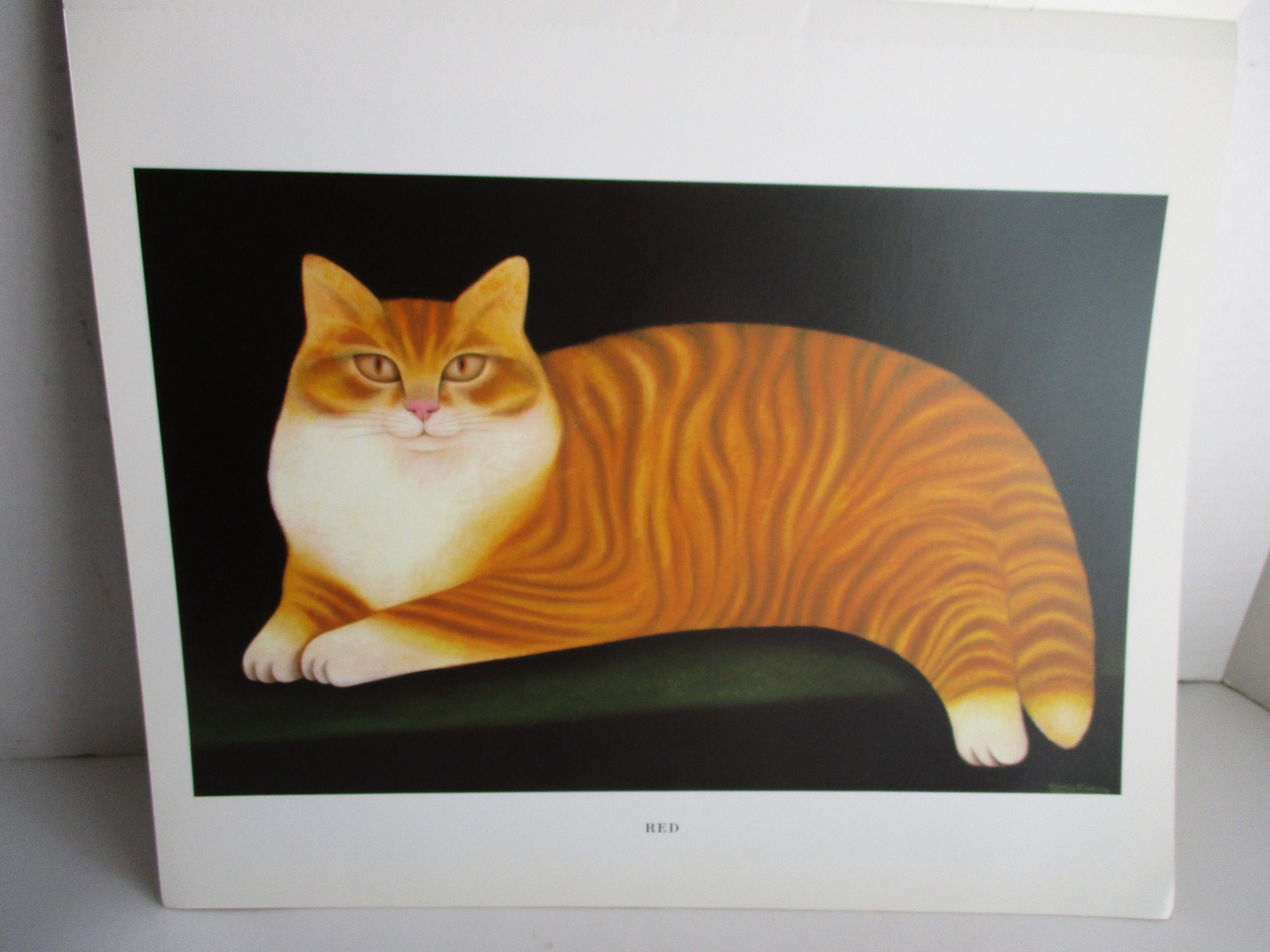 Vintage Martin Leman's Cats Ready to Frame Reproduction