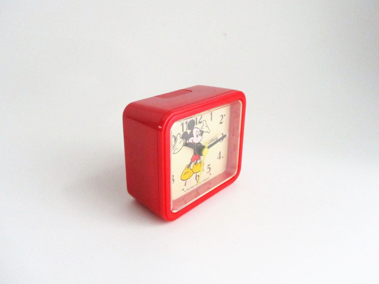 Vintage Mickey Mouse Quartz Alarm Clock Walt Disney Company Etsy