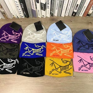 Bonnet Arcteryx en tricot avec logo Archaeopteryx, casquette streetwear pour l'extérieur
