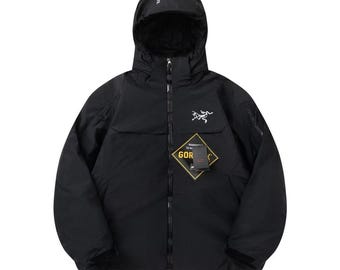 Giacca da sci Arcteryx Macai Goretex Green Down, giacca impermeabile Arcteryx