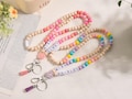 Breakaway daisy beaded Teacher lanyard, ID badge holder, lanyard for keys, gifts for teachers, lanyard for nurses, teacher appreciation day