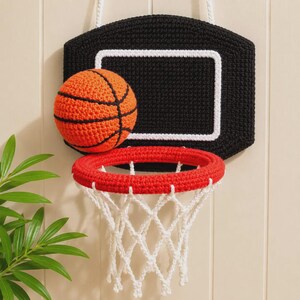 Crochet Basketball Hoop Pattern, Mini Game Tutorial, Sports Toy PDF (Digital Download)