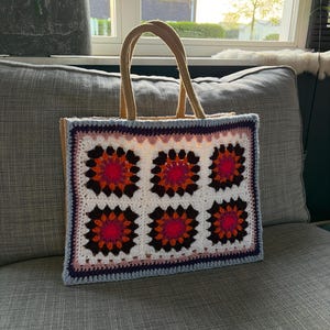 Trendy handmade tote bag