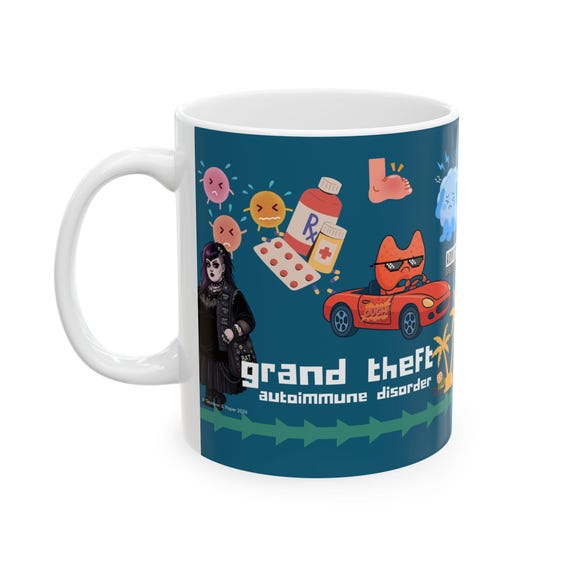 Grand Theft Autoimmune Disorder mug | Ceramic Coffee Cup 11oz 15oz