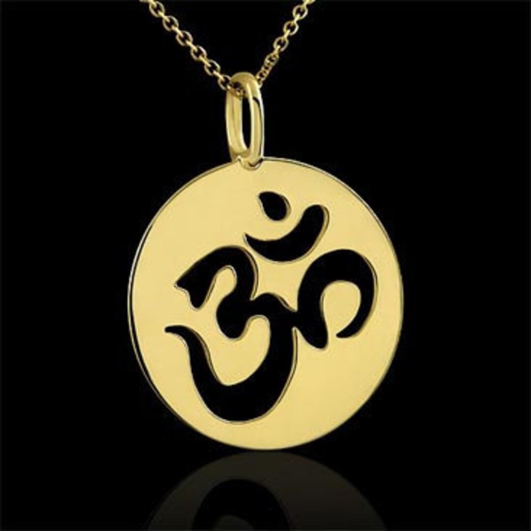 Om symbol clearance gold pendant