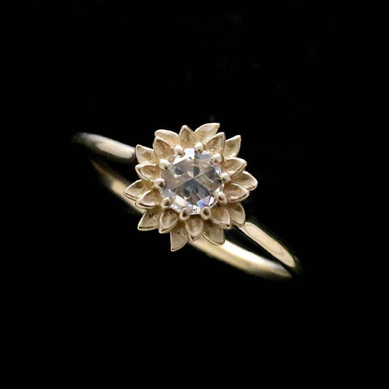sunflower engagement ring sunflower engagement ring