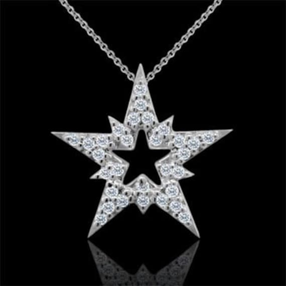 Diamond Pendant Necklaces: Emily Sarah Diamond Triangle Necklace · Dana  Rebecca Designs
