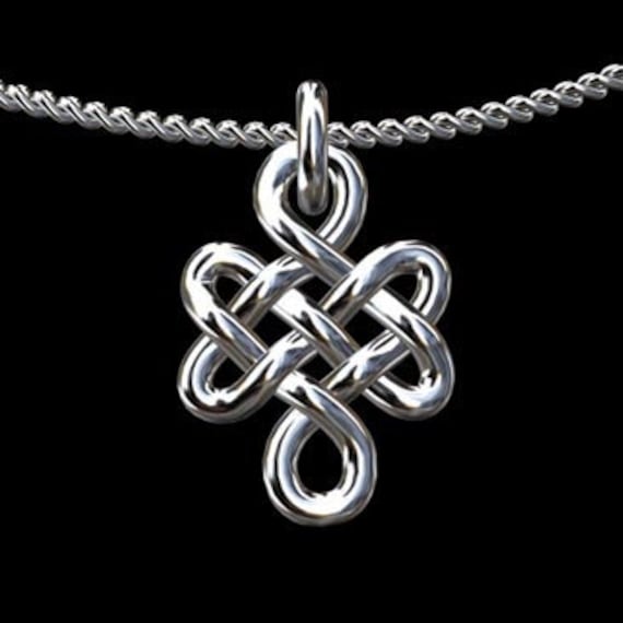 Love Knot Necklace Gold Endless Eternal 
