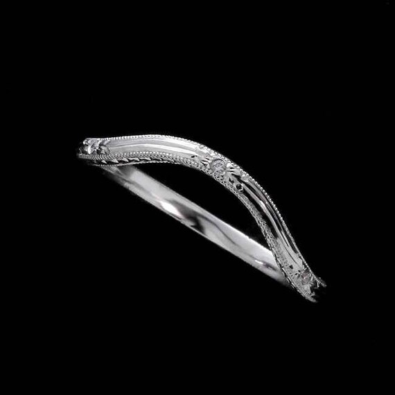 Deep contour wedding hotsell band
