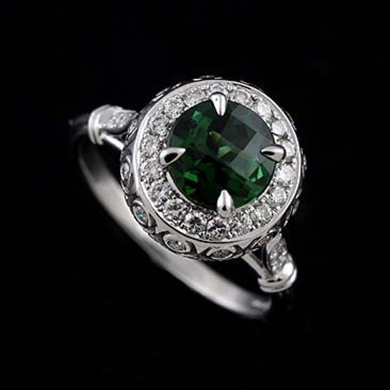 Antique Victorian Green Tourmaline Ring 18ct Gold Circa 1900 – Antique  Jewellery Online