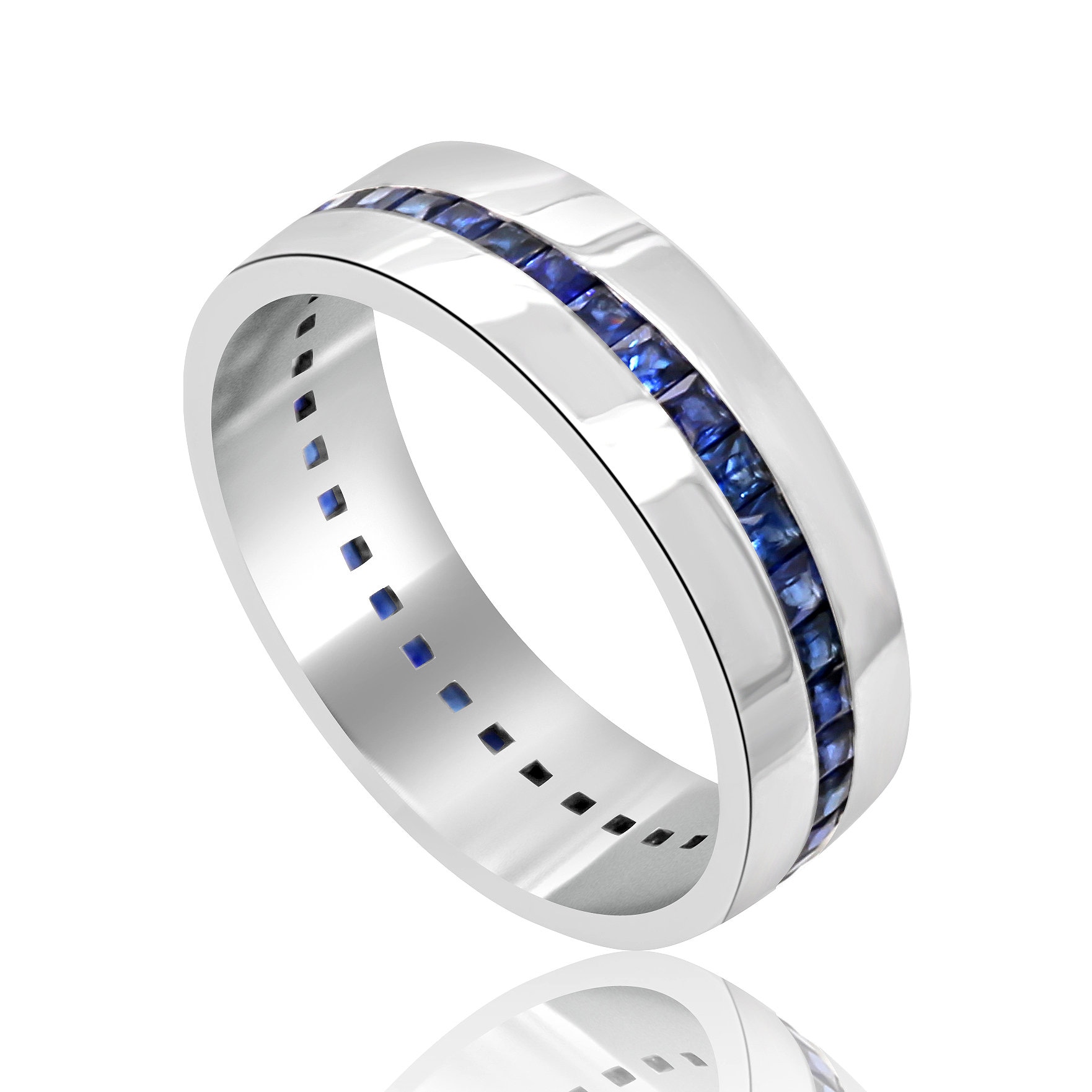 Sapphire men's deals wedding ring