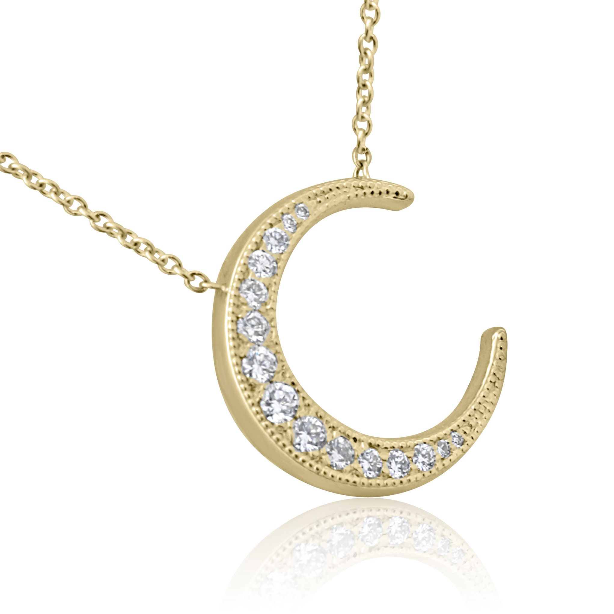 Diamond Moon Charm – Ntinga Jewellery