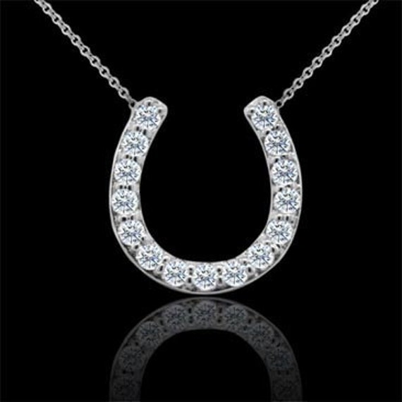 Diamond Horseshoe Necklace – San Antonio Jewelry