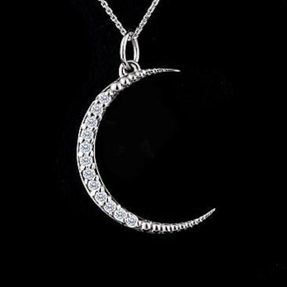 Moon pendant. Diamonds, platinum. | Tiffany & Co.