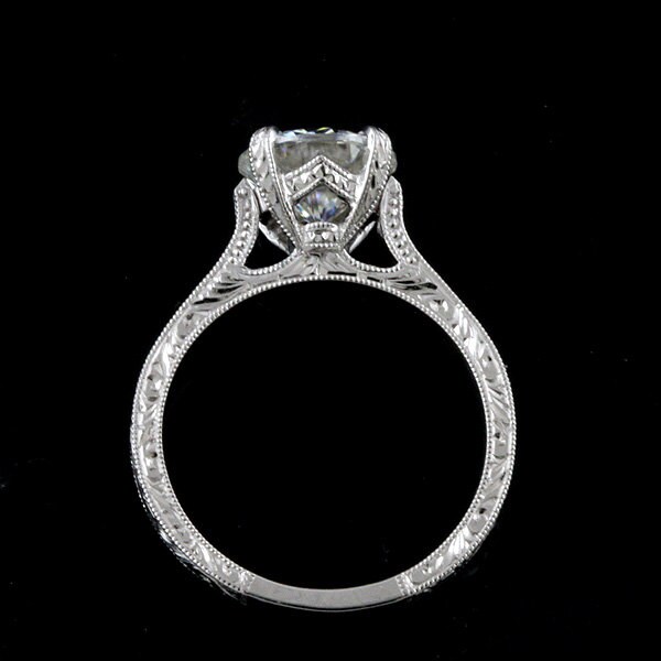 Cathedral Solitaire Engagement Ring 