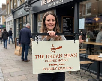 Benutzerdefiniertes Geschäftsschild, Business Logo Schild, Business Türschild, 2D 3D Schaufel Schilder für Geschäft, kundenspezifisches Metallschild, doppelseitiges Schaufelschild