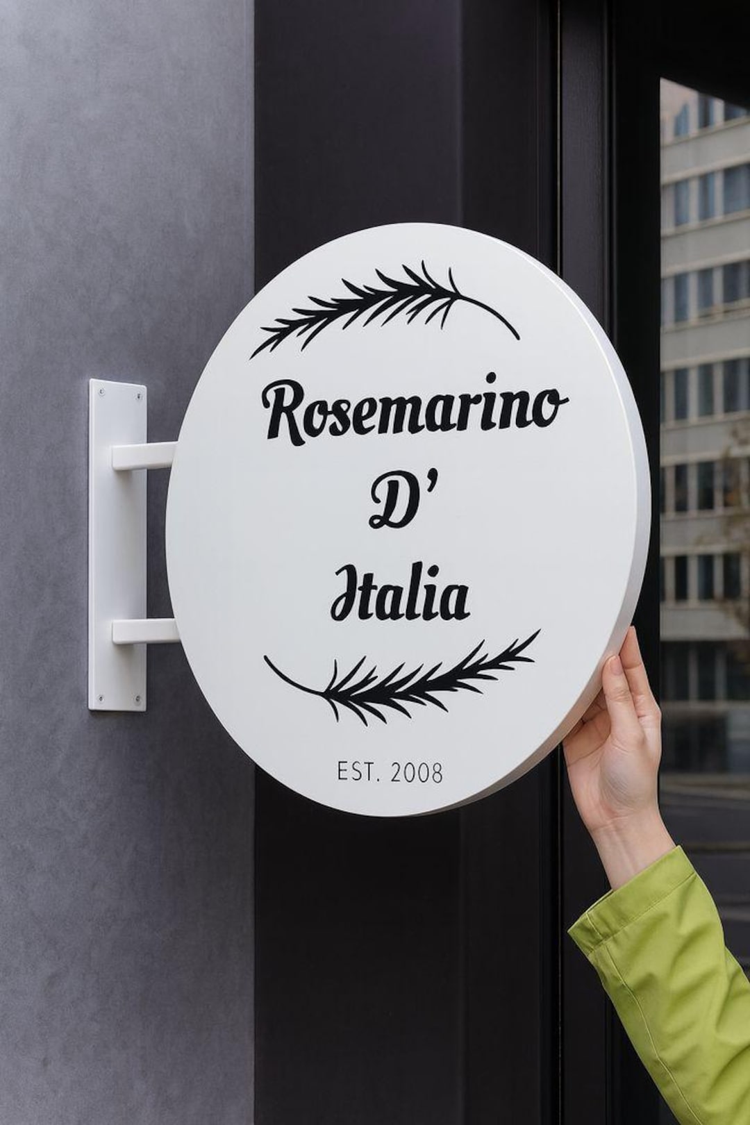 Custom 3D Blade Sign | Double Sided Shop Name Sign | Modern Hanging ...