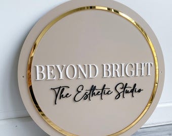 Custom Acrylic Sign For Business, Office Wall Sign, Salon Spa Beauty Studio Signs, Acrylic Logo Sign, Custom Business Sign, Acrylic Bar Sign