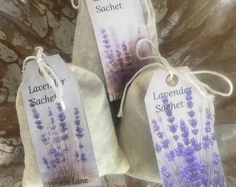 3 Lavendar Sachet Bags