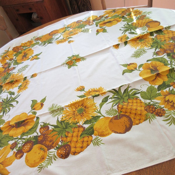 Pineapple Tablecloth Etsy