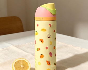 Owala FreeSip 24oz Just Ripe Fruit Bottle-Custom Laser Ink Design, Insulated Stainless Steel Water Bottle Birthday & Christmas Gift for Her