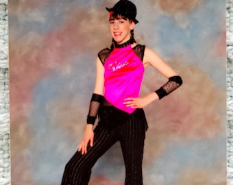 Vintage Diva Top And Bell Bottom Pants Adult Small Costume, Dance or Halloween