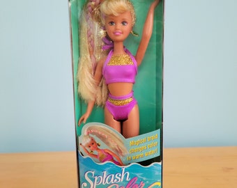 Vintage 1996 Splash 'n Color Skipper, Barbie Doll, New in Box