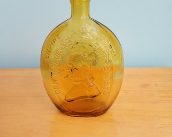 Vintage 1970's The Father of His Country, General Taylor Never Surrenders Bottle, Empire Glass Works